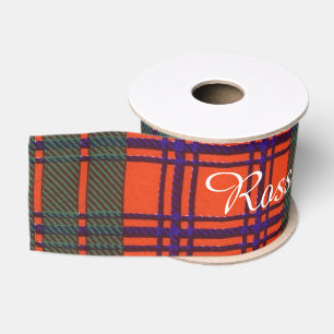 Ruban Gros-grain Tartan d'écossais de plaid de clan de Ross