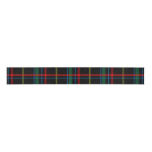 Ruban Gros-grain Tartan Plaid Motif, Vert, (Devant)