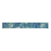 Ruban Gros-grain Texture de marbre vert Turquoise bleu (Devant)