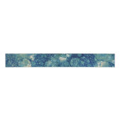 Ruban Gros-grain Texture de marbre vert Turquoise bleu (Devant)
