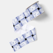 Ruban Gros-grain Tissu bleu (Dos)