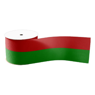 Ruban Gros-grain Toksie Turbie Noël Vert Rayures Rouges