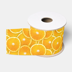 Ruban Gros-grain Tranches orange