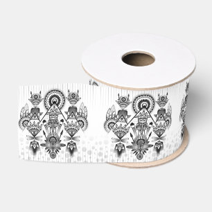 Ruban Gros-grain Tribal autochtone Abstrait