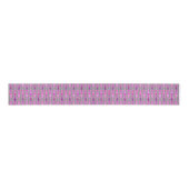 Ruban Gros-grain Tribal Batik - Fuchsia rose, violet et gris (Devant)