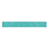 Ruban Gros-grain Tribal Batik - Turquoise et Aquamarine (Devant)