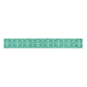 Ruban Gros-grain Tuile marocaine - turquoise et aqua (Devant)