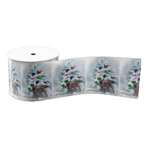 Ruban Gros-grain Vacances de Noël de Malinois de Belge