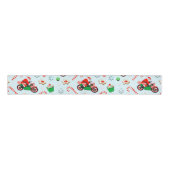 Ruban Gros-grain Vacances de Noël moto (Devant)