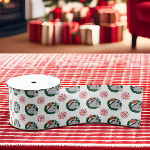 Ruban Gros-grain Vacances Wreath mignonne Donkey Motif de Noël