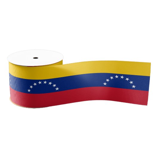 Ruban Gros-grain Venezuela Drapeau et Venezuela voyage, vacances/sp (Bobine)