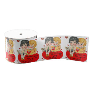 Ruban Gros-grain véntines de ruban décoratif amour