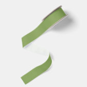 Ruban Gros-grain Vert Asperge Uni (Dos)