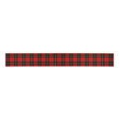 Ruban Gros-grain Wallace tartan rouge noir plaid (Devant)