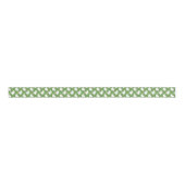 Ruban Gros-grain Watercolor Green Lattice Garland (Devant)