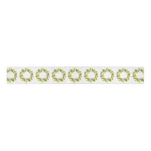 RUBAN GROS-GRAIN WATERCOLOR LEMONS