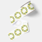 RUBAN GROS-GRAIN WATERCOLOR LEMONS (Dos)