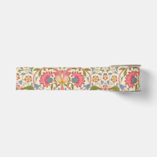 Ruban Gros-grain William Morris Lodden Motif Floral Pastel