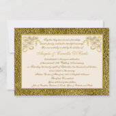 RUBAN IMPRIMÉ Invitation Fleurs 50e Anniversaire d (Dos)