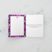 RUBAN IMPRIMÉ Violet, Flocons de neige Merci (Intérieur)