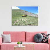 Ruban jaune toile pittoresque (Insitu(Salon))