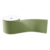 Ruban large de gros-grain de vert de mousse (Bobine)