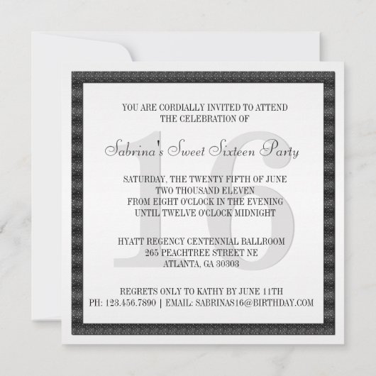 Ruban noir blanc Invitation Zèbre et bow bijoux (Dos)