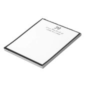ruban noir, du bureau de bloc-notes (Tourné)
