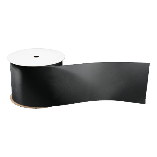 Ruban noir soyeux en satin (Bobine)