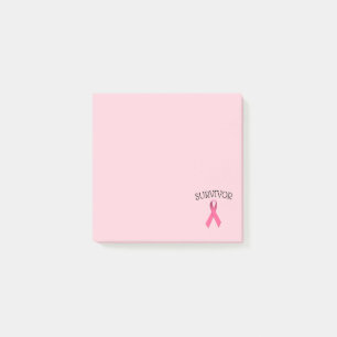 Ruban post-it pour les survivants du cancer rose