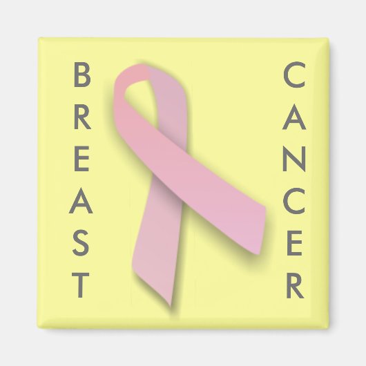 Ruban rose - aimant (Devant)