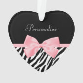 Ruban rose-clair doucement Girly chic d'impression (dos)