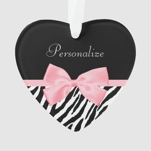 Ruban rose-clair doucement Girly chic d'impression (dos)