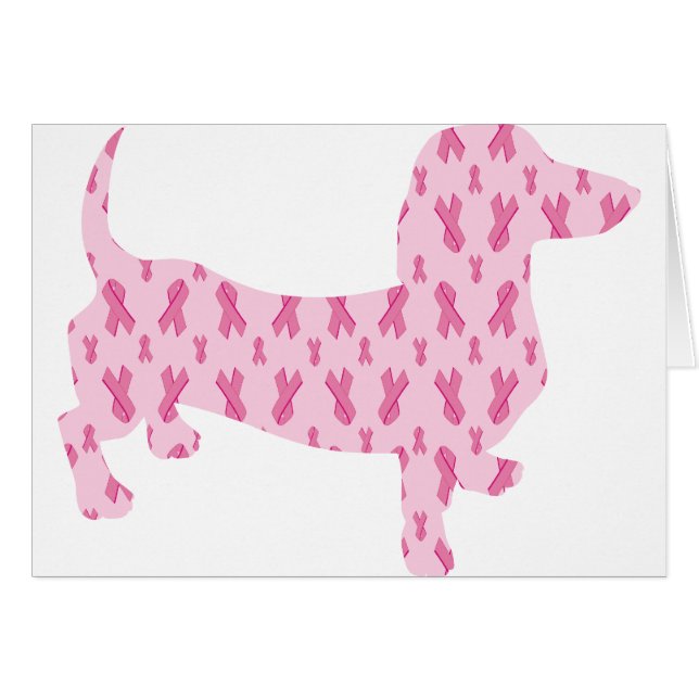 Ruban rose Dachshund (Devant horizontal)