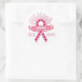 Ruban Rose De L'Espoir Cancer Stickers Survivant (Sac)