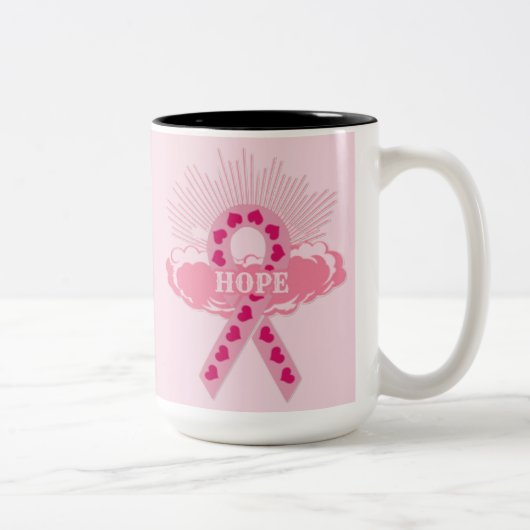 Ruban Rose D'Espoir Mug Rose (Droit)