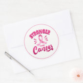 Ruban rose gros autocollants (Enveloppe)