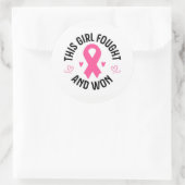 Ruban rose gros autocollants (Sac)