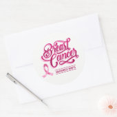 Ruban rose gros autocollants (Enveloppe)