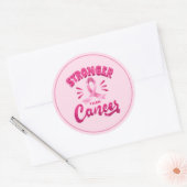 Ruban rose gros autocollants (Enveloppe)