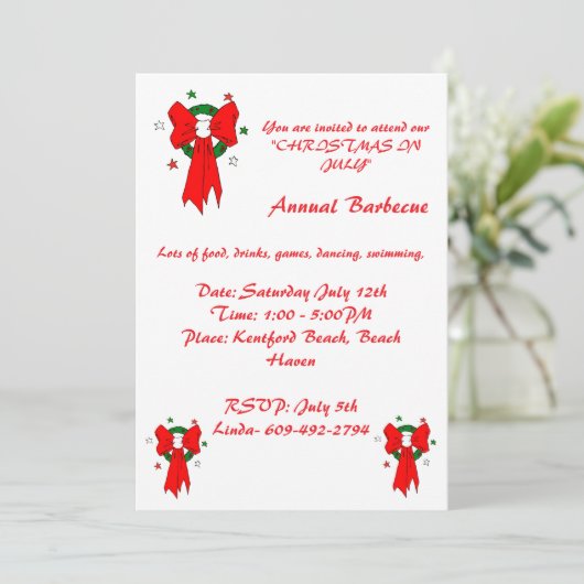 Ruban Rouge - Invitation (Debout devant)