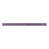 Ruban Satin Corbeau en Violet (Devant)