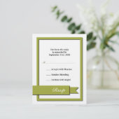 Ruban Vert Olive Rsvp (Debout devant)