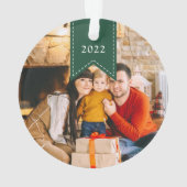 Ruban vert | Photo de vacances personnalisée (dos)