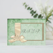 Ruban vintage et mariage vert RSVP (Debout devant)