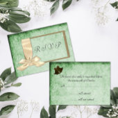 Ruban vintage et mariage vert RSVP
