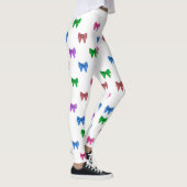 Rubans colorés Leggings violet, rouge, bleu (Droite)