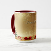 Rubans d'arbre de Noël Mug de vacances (Devant gauche)