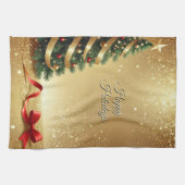 Rubans d'arbre de Noël Serviette de cuisine de vac (Horizontal)