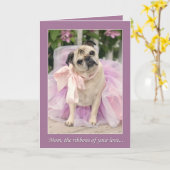 Rubans de carte du jour de mère de carlin de votre (Fleur jaune)